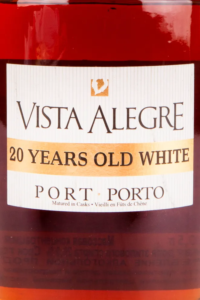 Этикетка портвейна Виста Алегре 20 лет Олд Уайт 0.5 л