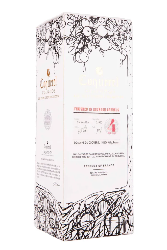 Подарочная коробка Coquerel The Cask Finish Collection Bourbon 4 Ans in gift box 0.7 л