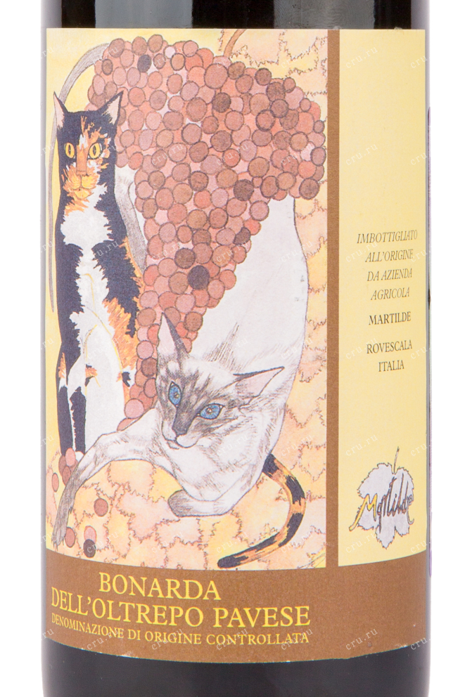 Этикетка вина Martilde Bonarda dell'Oltrepo Pavese DOC 2015 0.75 л