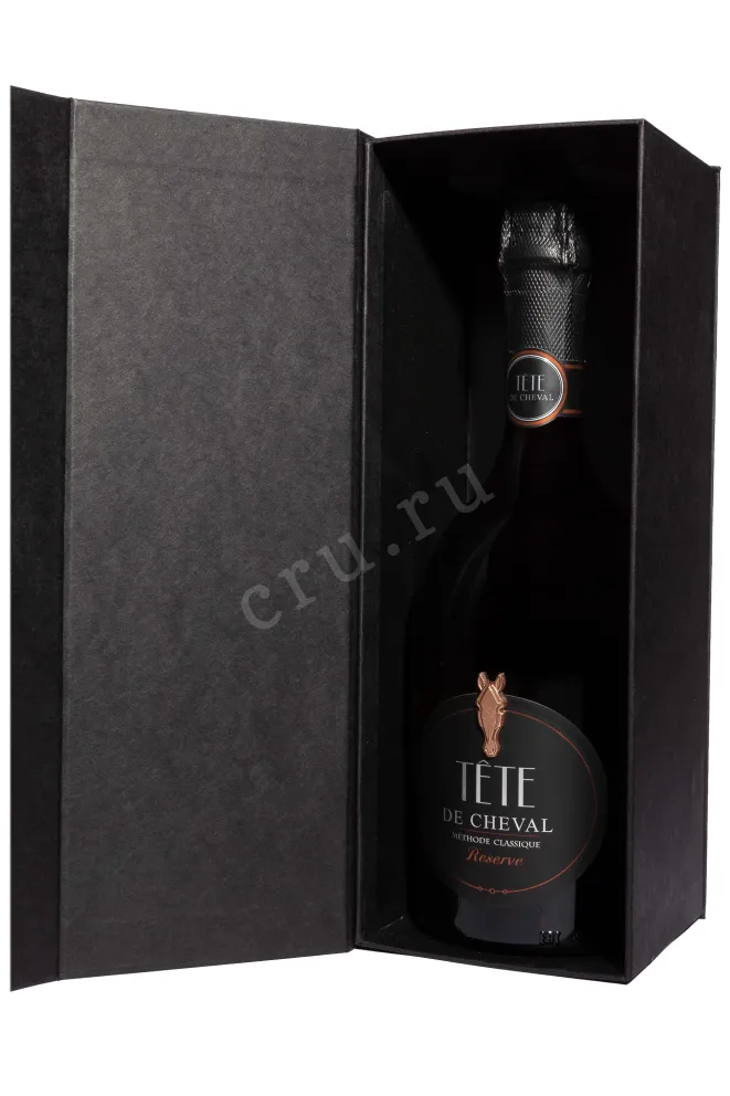 В подарочной коробке Tete De Cheval Reserve Methode Classique in gift box 2018 0.75 л