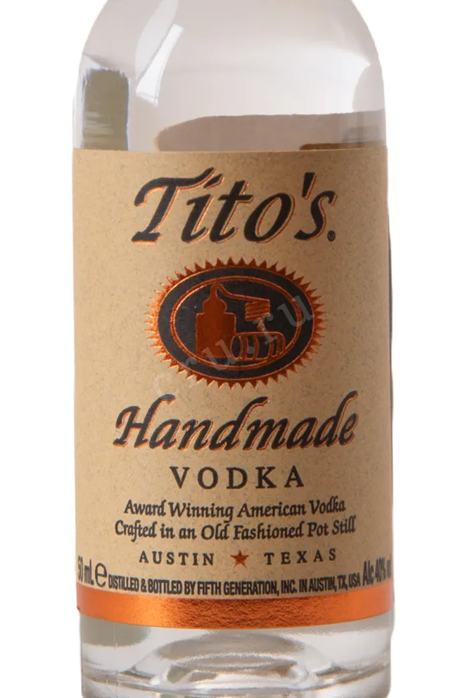 Этикетка Titos 0.05 л