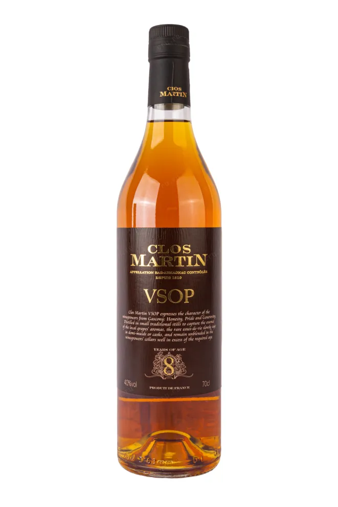 Бутылка Clos Martin AOC Bas-Armagnac VSOP 8 years 0.7 л