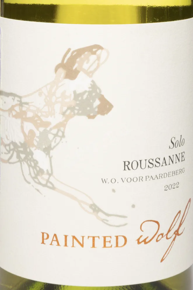 Этикетка Painted Wolf Solo Roussanne 2022 0.75 л