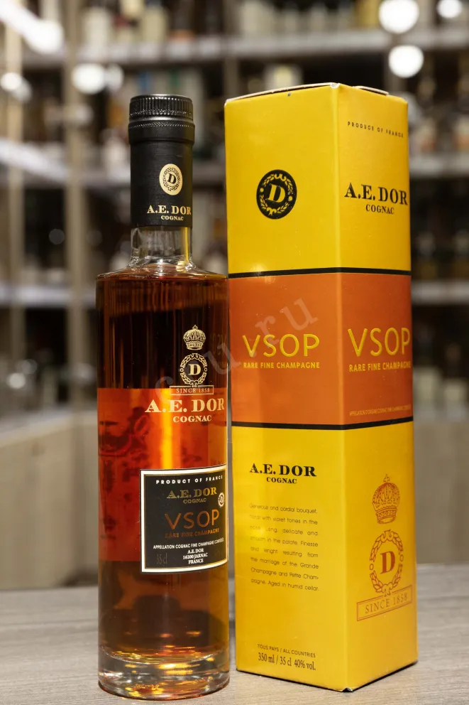 В магазине Крю Профи A.E.Dor VSOP Rare Fine gift box 0.35 л