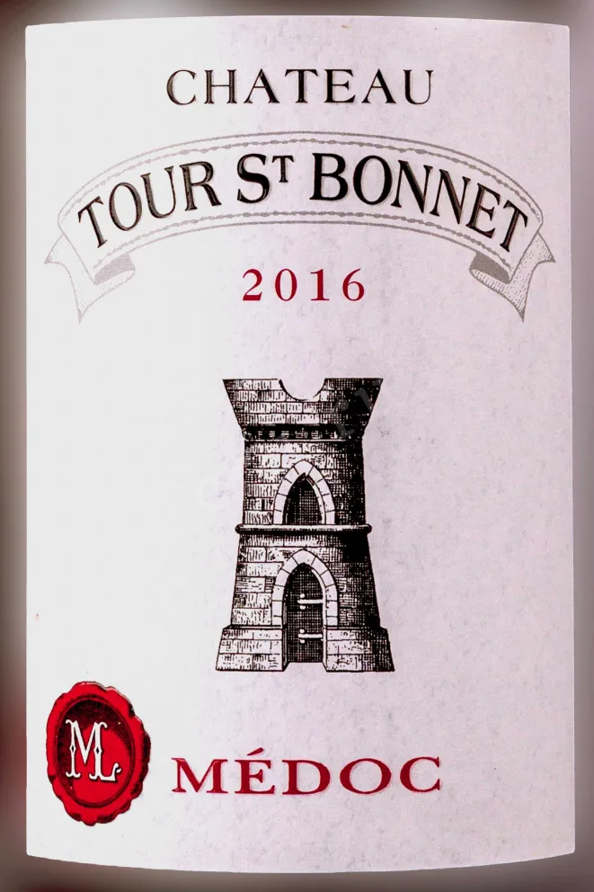 Этикетка Chateau Tour Saint Bonnet Medoc  2016 0.75 л