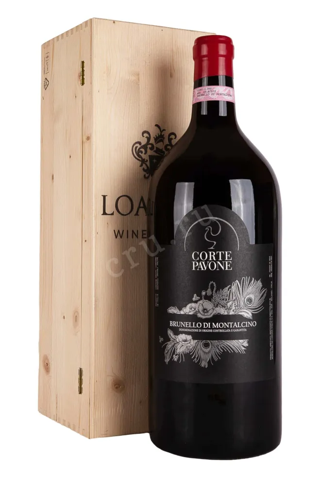 Вино Corte Pavone Brunello di Montalcino in wooden box 2017 5 л