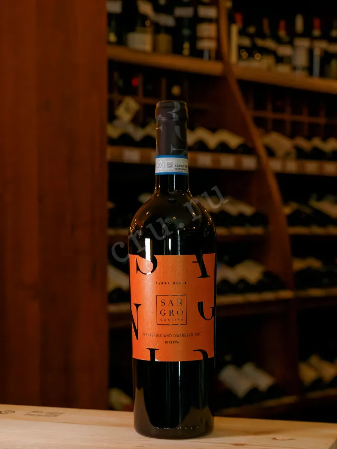 В магазине Крю Профи Cantina Sangro Terra Regia Montepulciano D'Abruzzo Riserva DOC 2022 0.75 л