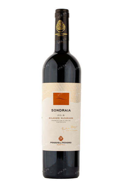 Вино Poggio Al Tesoro Sondraia Bolgheri Superiore 2016 0.75 л