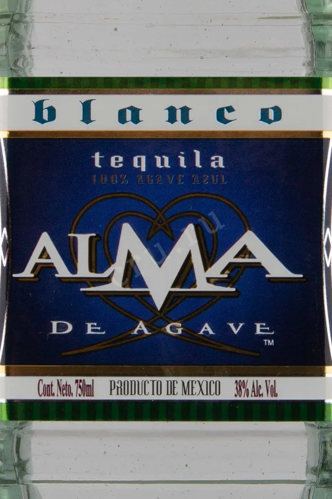 Этикетка Alma de Agave Blanco 0.75 л