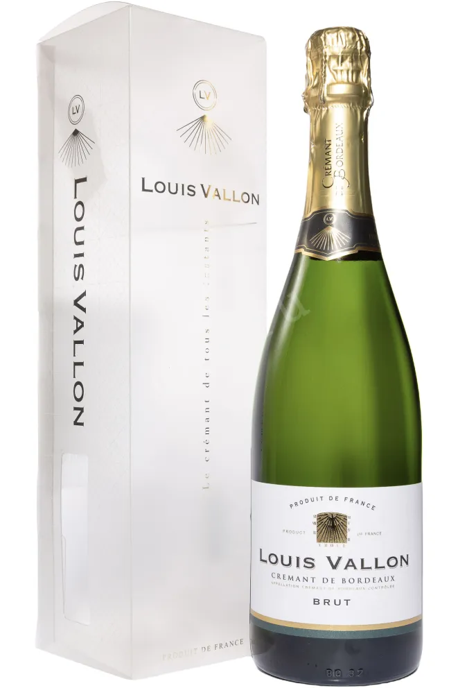 Игристое вино Louis Vallon Cremant de Bordeaux in gift box 2023 0.75 л