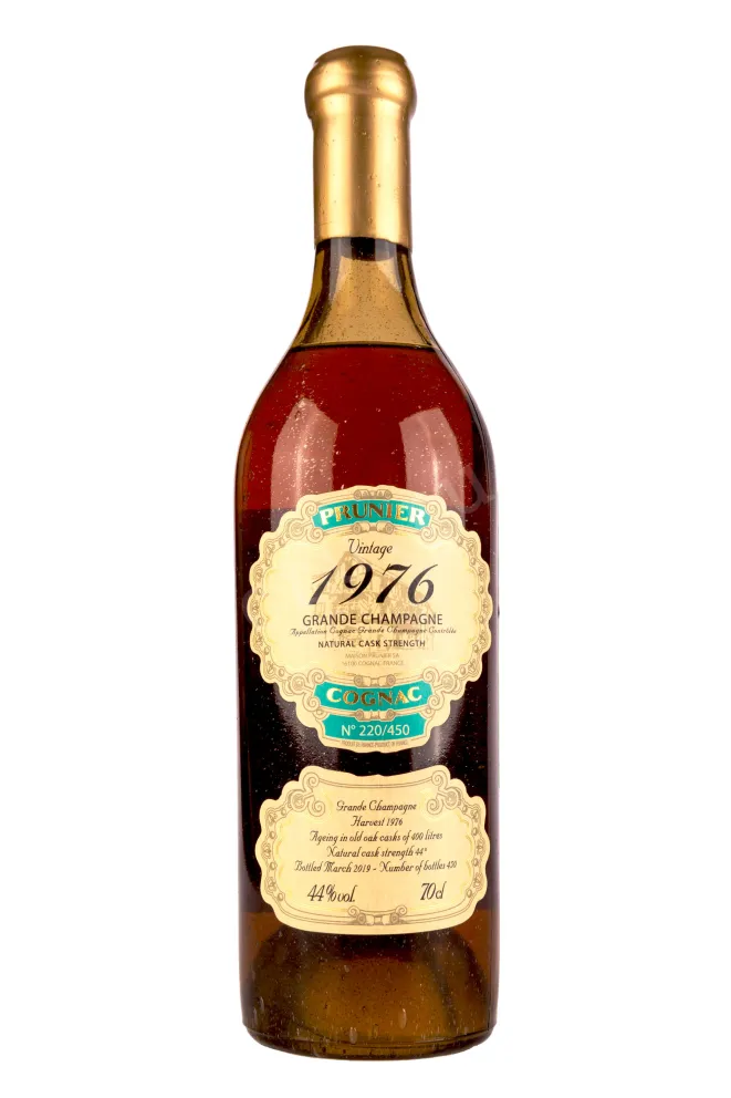 Бутылка Prunier Grande Champagne 1976 Vintage wooden box 1976 0.7 л
