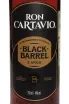 Этикетка Cartavio Black Barrel 3 Years Old 0.75 л