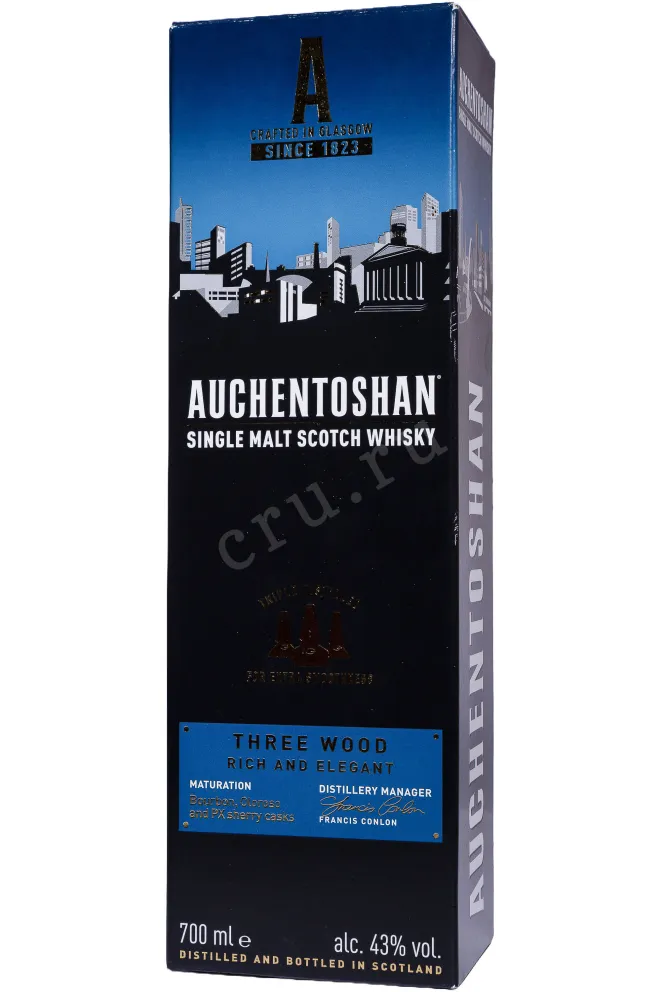 Подарочная коробка Auchentoshan Three Wood 0.7 л
