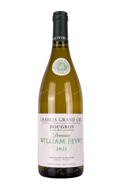 Вино William Fevre Chablis Grand Cru Bougros Cote Bouguerots 2021 0.75 л