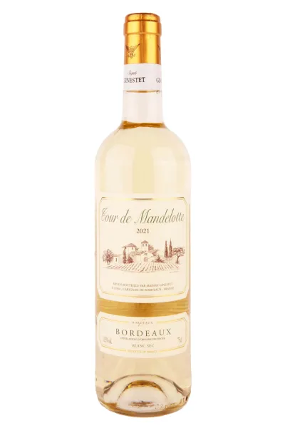 Вино Tour de Mandelotte Bordeaux Blanc Sec 2022 0.75 л