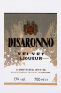 Этикетка Disaronno Velvet 0.7 л
