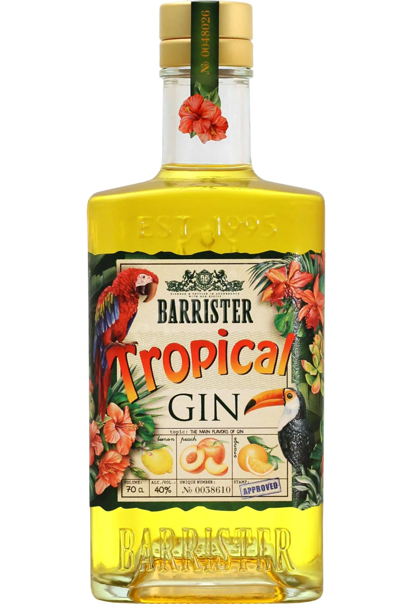 Фото — Джин Barrister Tropical Gin  0.7 л