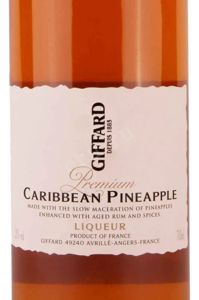 Этикетка Giffard Premium Caribbean Pineapple 0.7 л