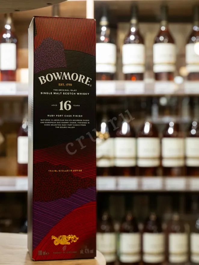 В магазине Крю Профи Bowmore Ruby Port Cask Finish 16 years in gift box 0.7 л