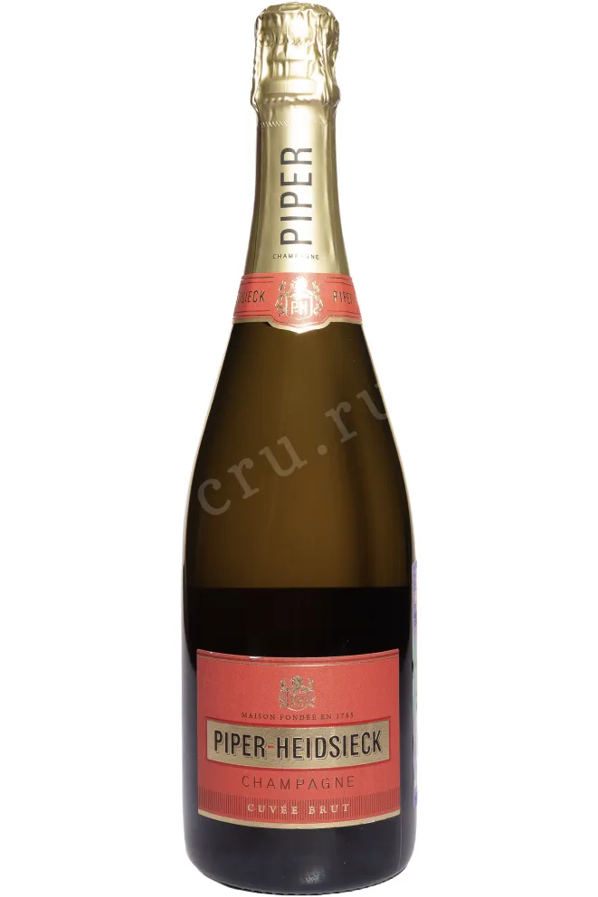 Бутылка Piper Heidsieck Cuvee Brut in gift box with 2 glasses 2021 0.75 л