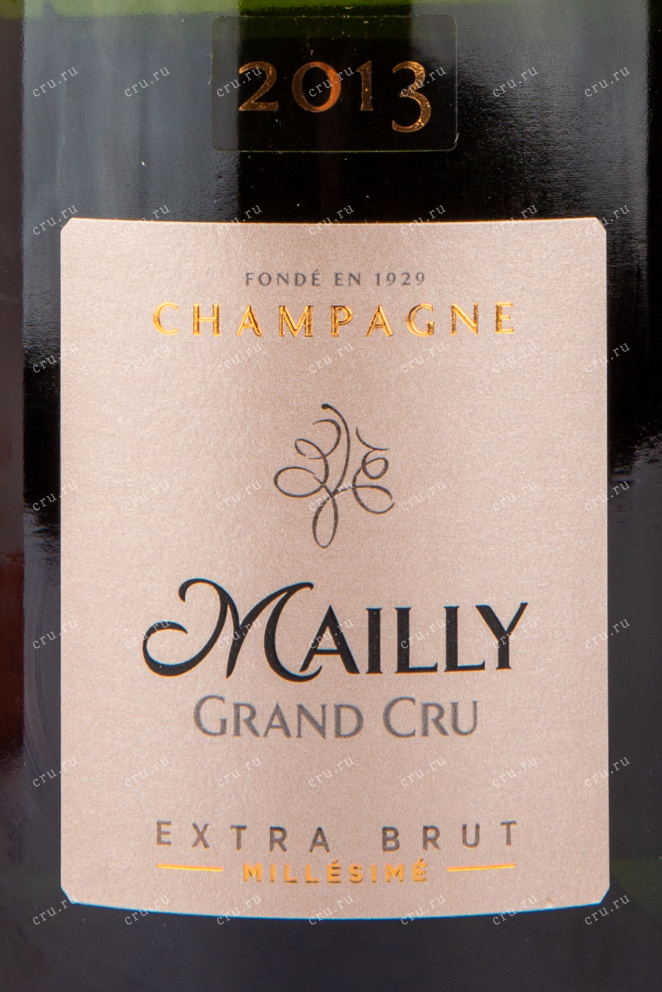 Этикетка игристого вина Mailly Extra Brut Millesime 0.75 л