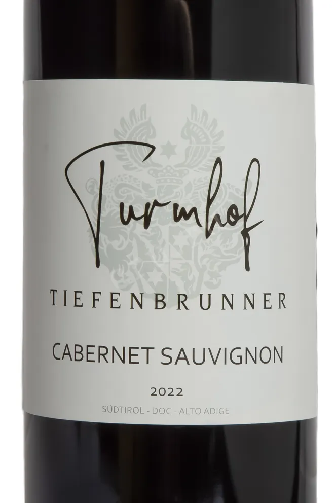Этикетка Tiefenbrunner Turmhof Cabernet Sauvignon 2022 0.75 л