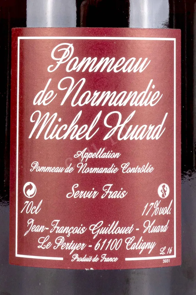 Этикетка Michel Huard Pommeau de Normandie gift box 0.7 л