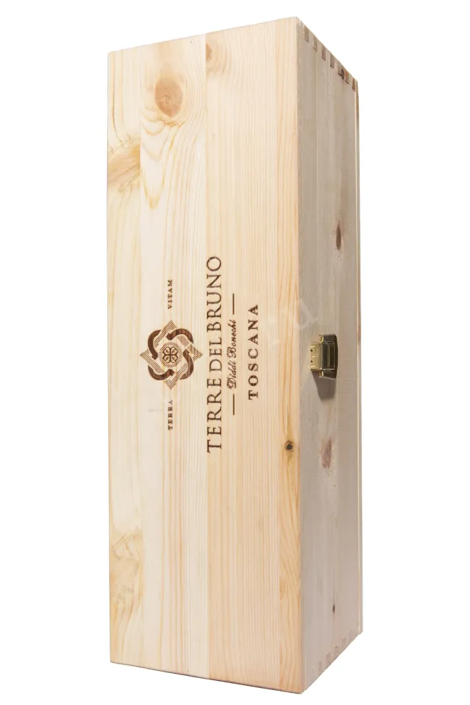 Деревянная коробка Terre del Bruno Gorgoli Toscana gift box 2021 1.5 л