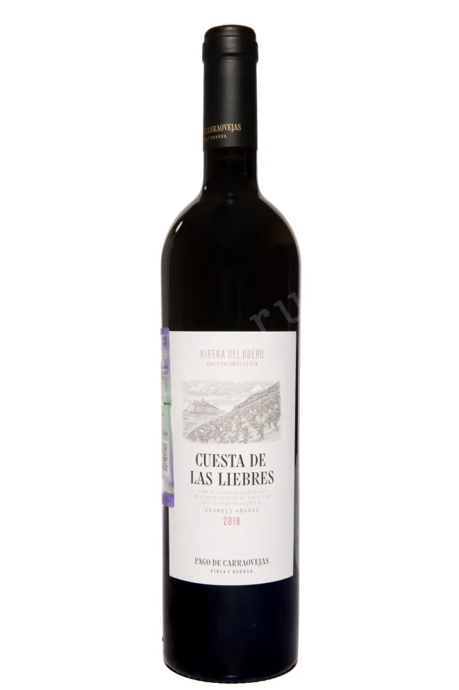 Бутылка Pago de Carraovejas Cuesta de Las Liebres Ribera del Duero DO 2018 0.75 л