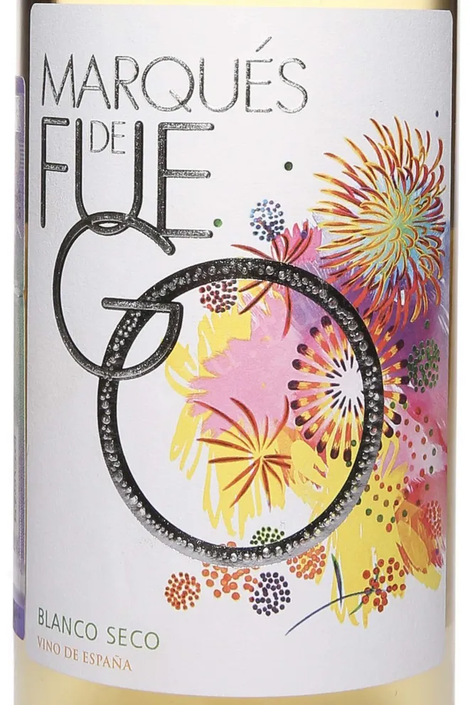 Этикетка Marques de Fuego white 2022 0.75 л