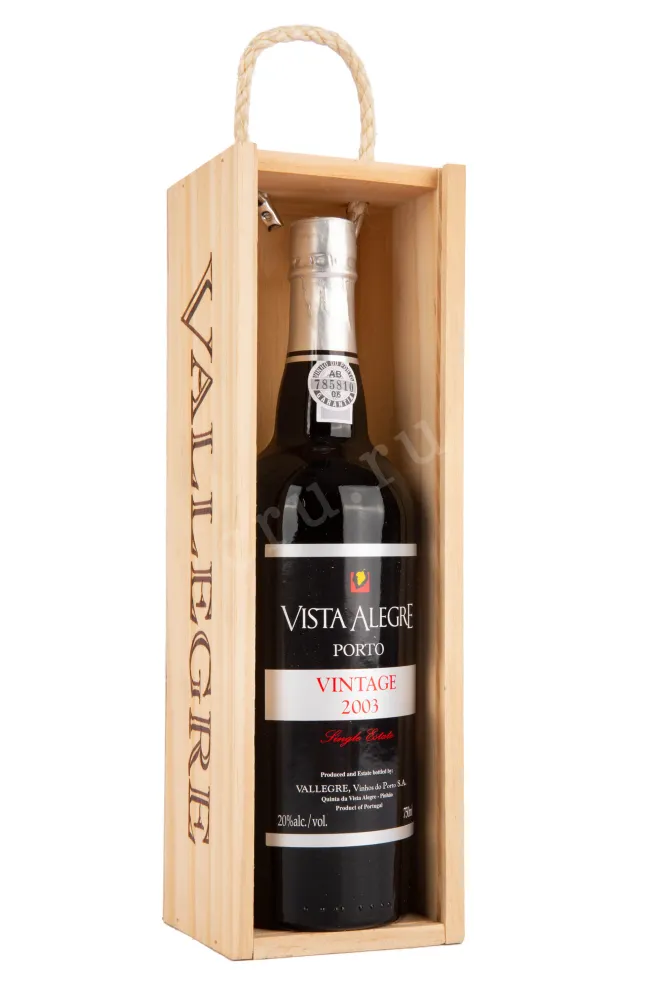 Бутылка в коробке портвейна Виста Алегре Винтаж 2003 0.75 л
