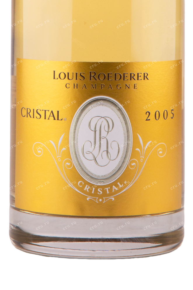 Этикетка игристого вина Louis Roederer Cristal 2005 1.5 л