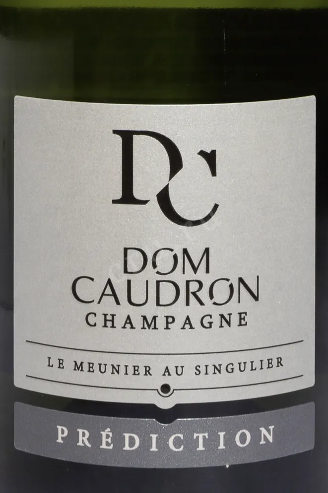 Этикетка Dom Caudron Prediction Brut in gift box 2022 0.75 л
