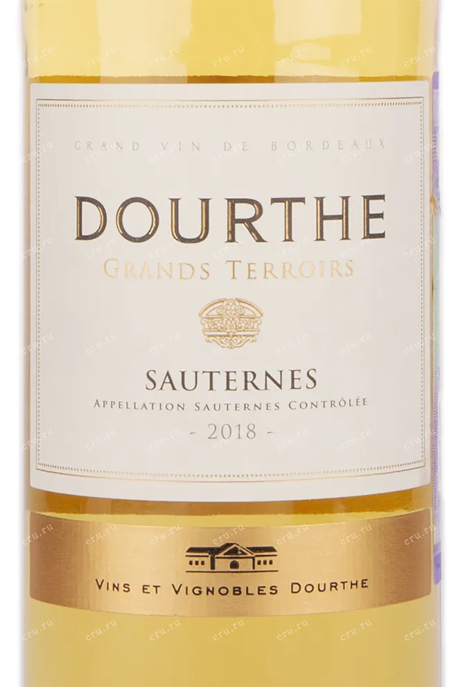 Этикетка вина Dourthe Grands Terroirs Sauternes 0.75 л