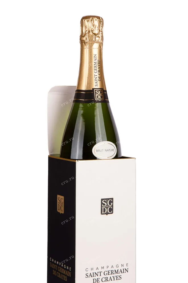В подарочной коробке Saint Germain de Crayes Blanc de Blancs Brut in gift box 2018 0.75 л