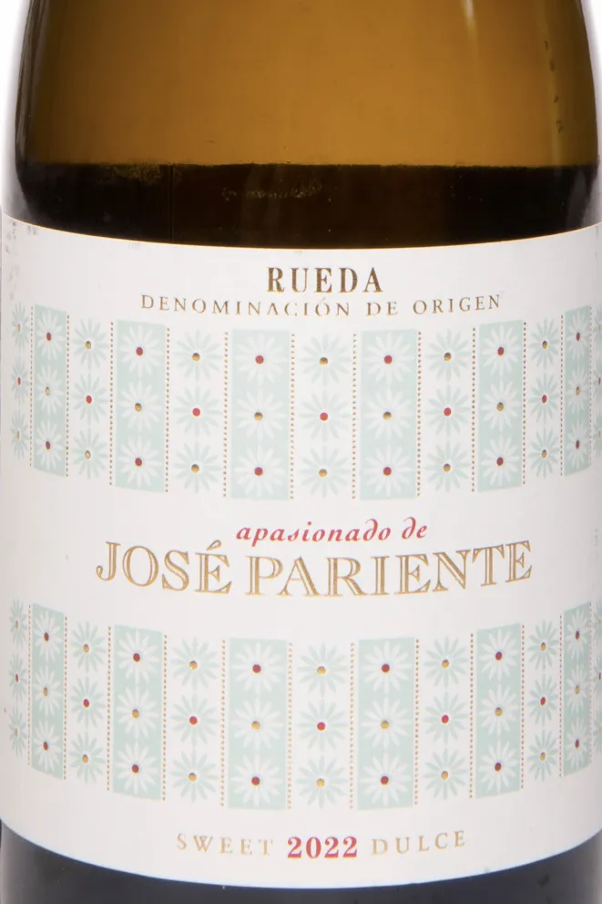 Этикетка Apasionado de Jose Pariente Rueda 2022 0.5 л