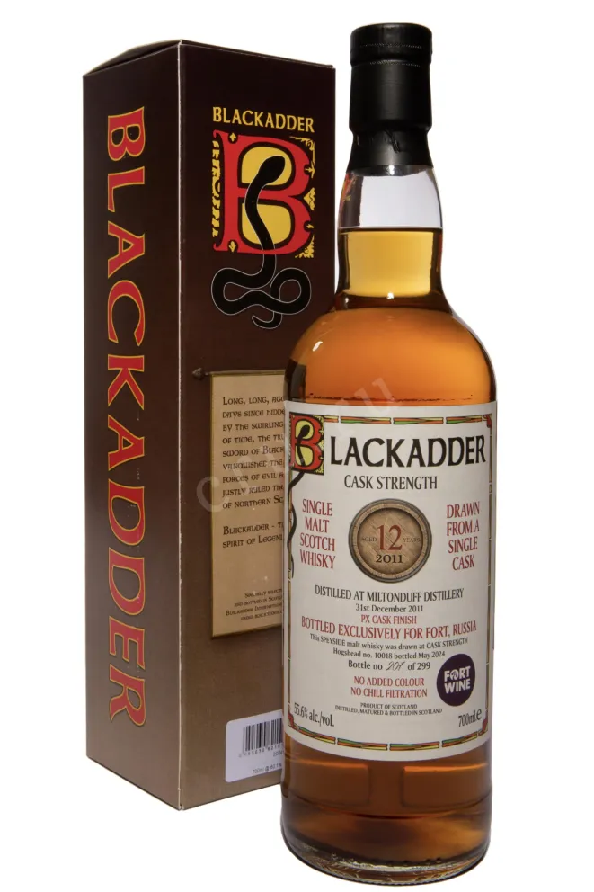 Виски Blackadder Miltonduff Cask Strength Single Malt 12 YO in gift box  0.7 л