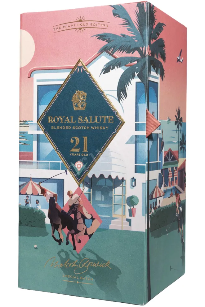 Подарочная коробка Chivas Regal Royal Salute Miami Polo Edition 21 Years Old 0.7 л