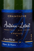 Этикетка Champagne Autreau-Lasnot Carte Bleue 2020 0.75 л