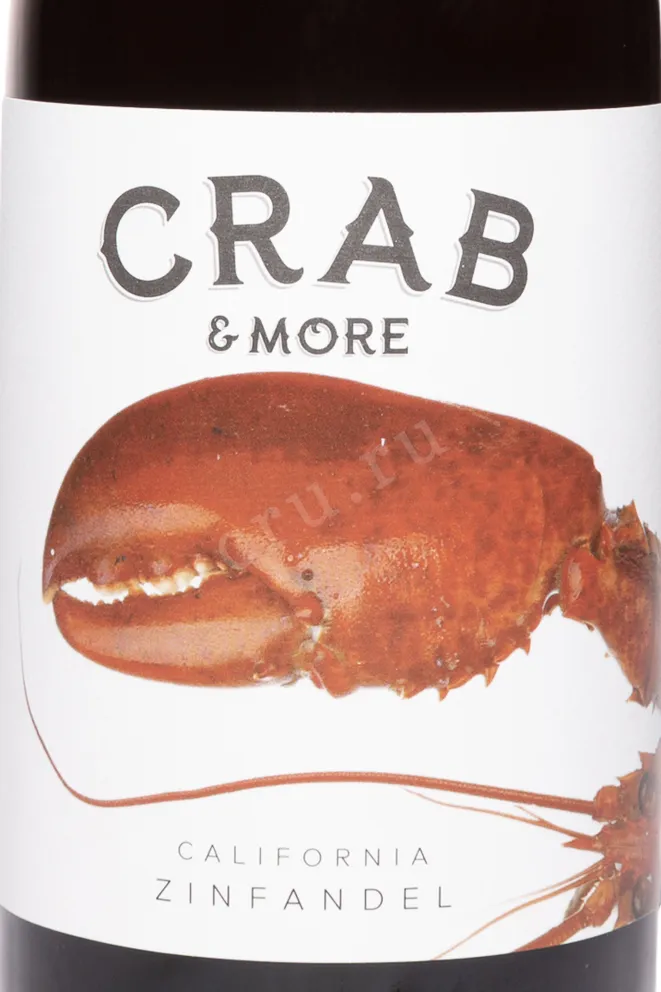 Этикетка Crab & More Zinfandel 2024 0.75 л