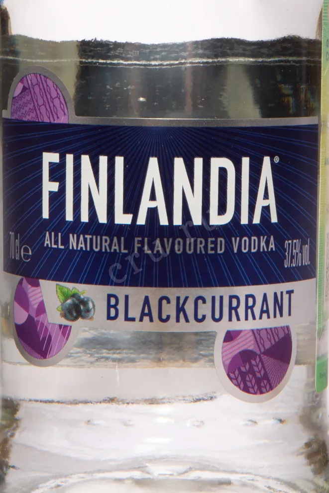 Этикетка Finlandia Blackcurrant 0.7 л
