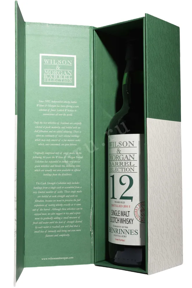 В подарочной коробке Wilson&Morgan Barrel Selection Benrinnes Sherry Finish 12 years in gift box 0.7 л