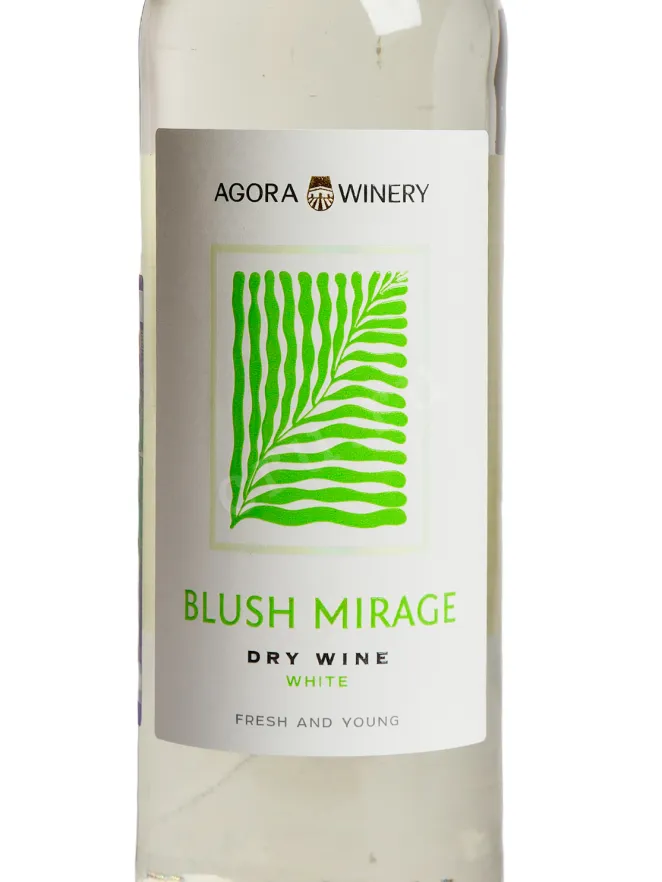Этикетка Agora Blush Mirage White Dry 2025 0.75 л