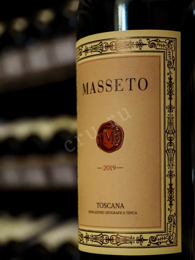 В магазине Крю Профи Masseto Ornellaia wooden box 2019 0.75 л