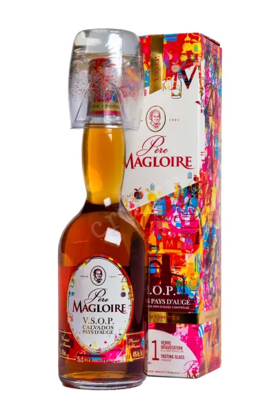 Кальвадос Pere Magloire Calvados VSOP gift box with glass   0.7 л