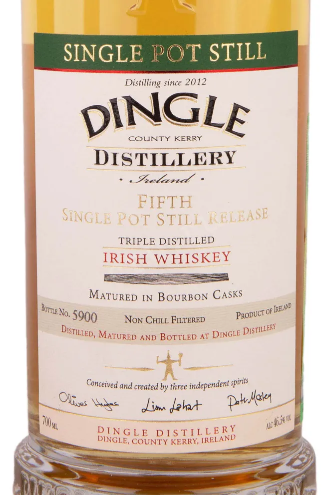 Этикетка Dingle Single Pot Still Batch 5 6 years in tube 0.7 л