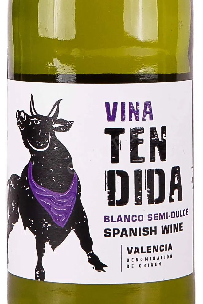 Этикетка Vina Tendida 2021 0.75 л