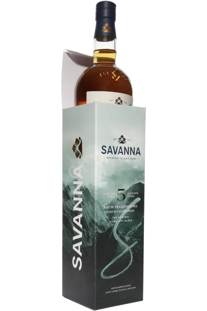 В подарочной коробке Savanna 5 Years Old in gift box 0.7 л