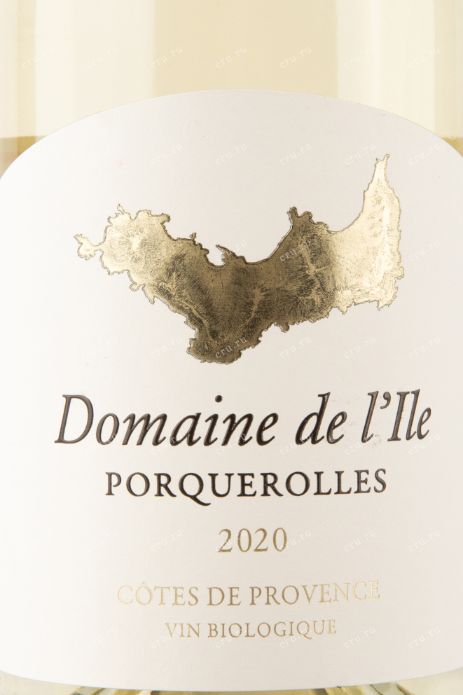 Этикетка вина Domain de I'lle Cote de Provence Porquerolles 0,75