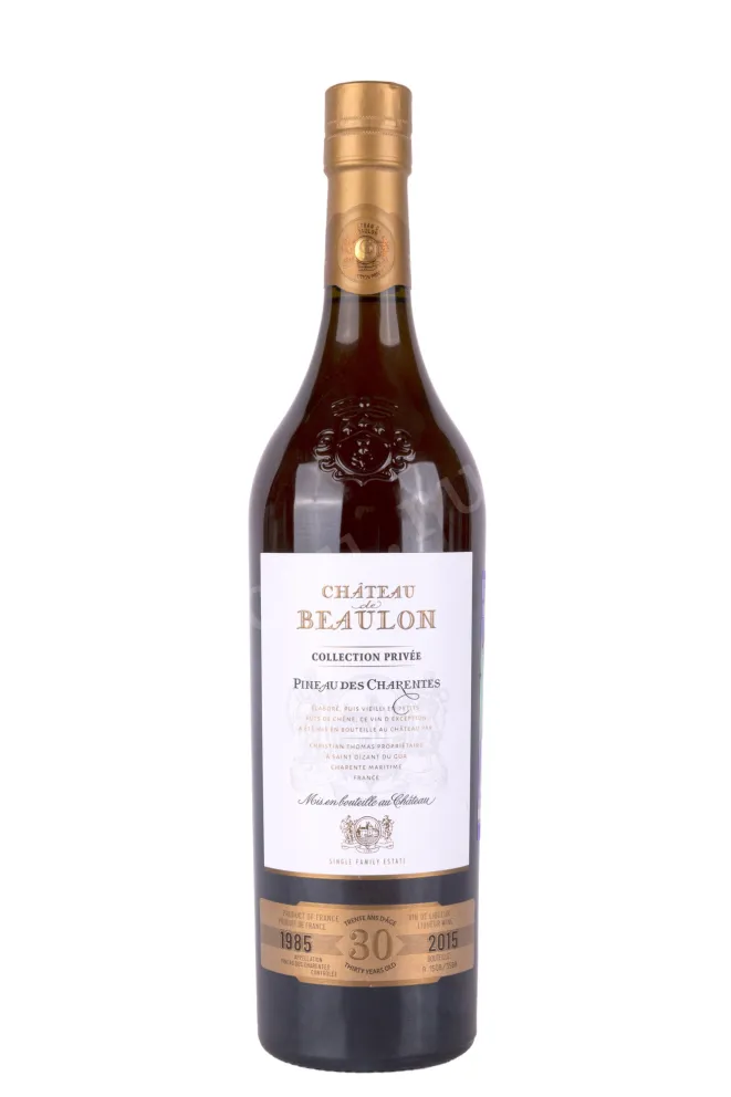 Пино де Шарант Chateau De Beaulon Pineau Des Charentes Collection Privee white 1985 0.75 л